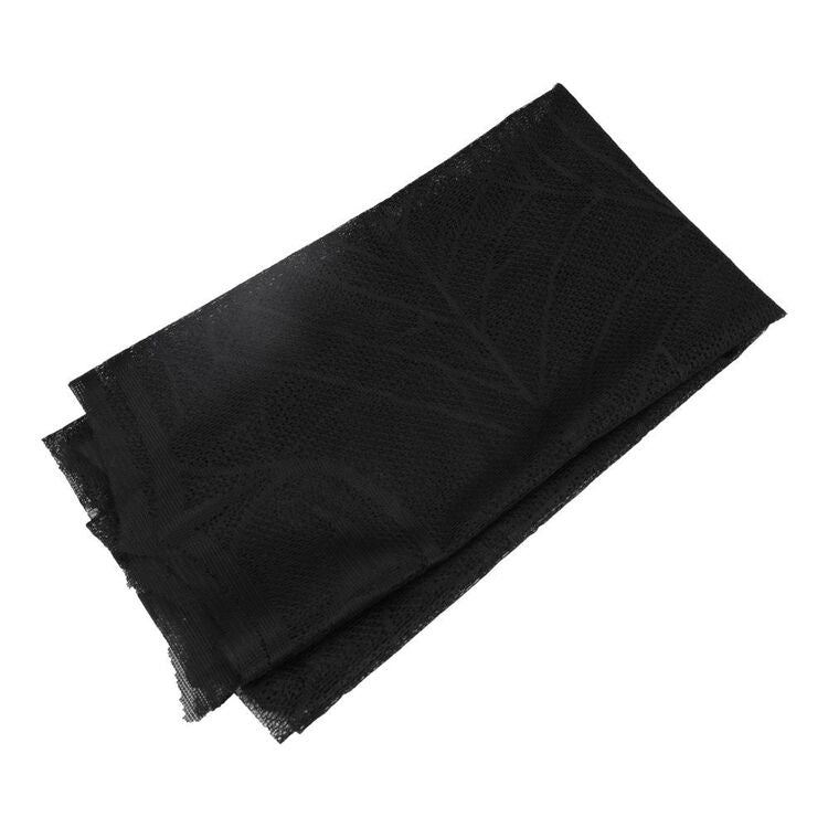 Black Mesh Table Cover with Spider Web Pattern for Halloween Buffets and Dessert Tables