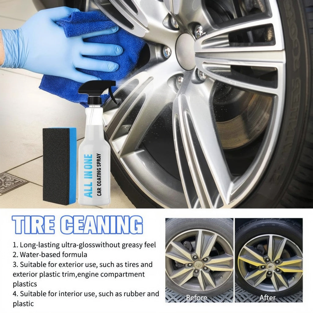 High Protection Quick Car Coating Spray for Cleaning and Polishing plus Protection