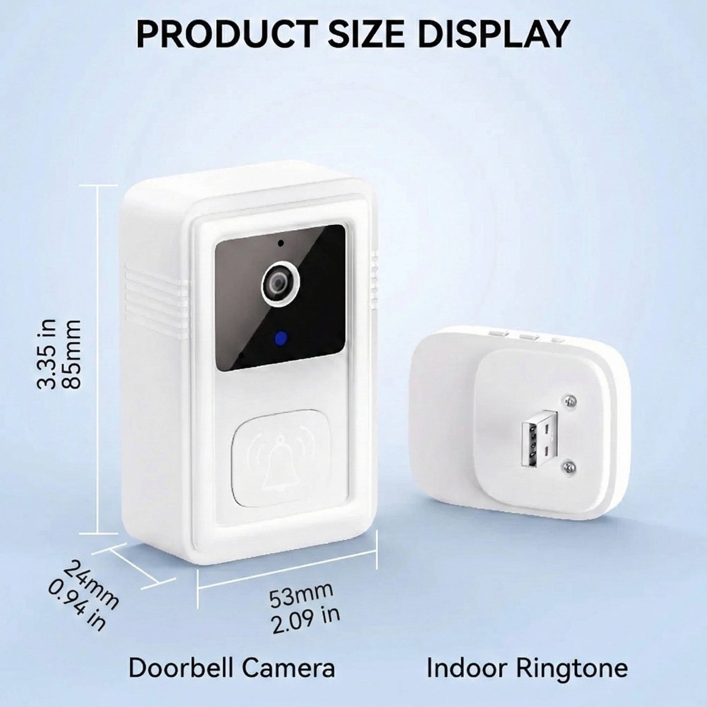 Wireless 1080P HD Wifi Video Doorbell with Two Way Audio and Cloud Storage - Simple Installation