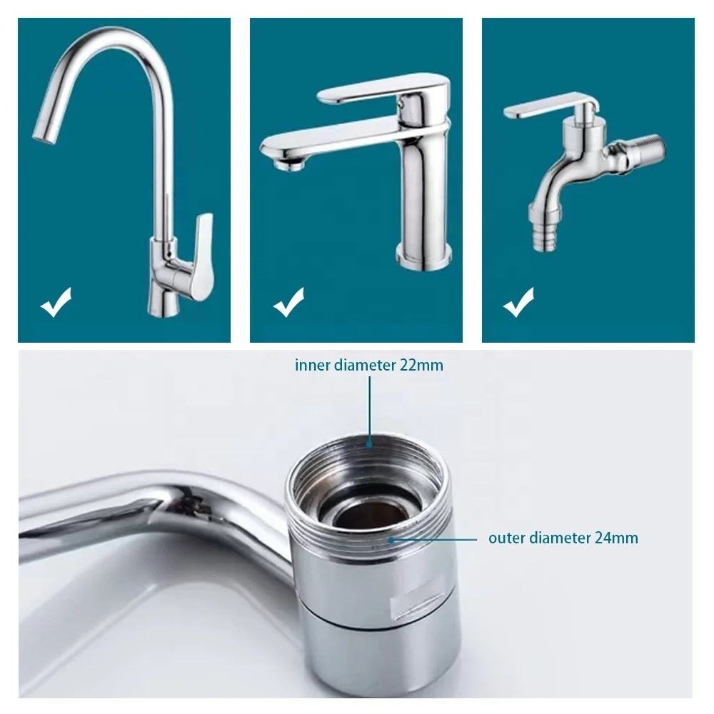 Swivel Faucet Extender with Dual Flow Modes and 1080 Degree Rotation