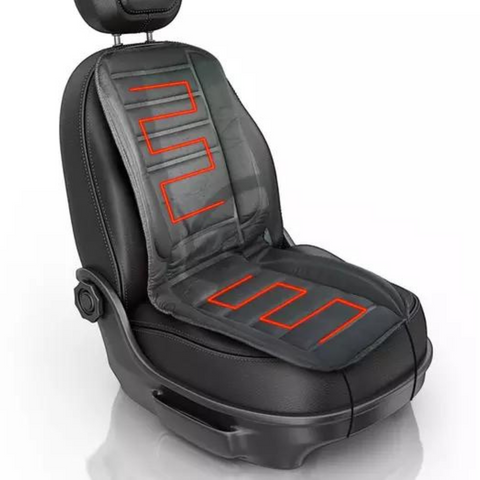 Heated Car Seat Cushion with 12V Plug 45 Watt Heating and Full Seat and Back Coverage