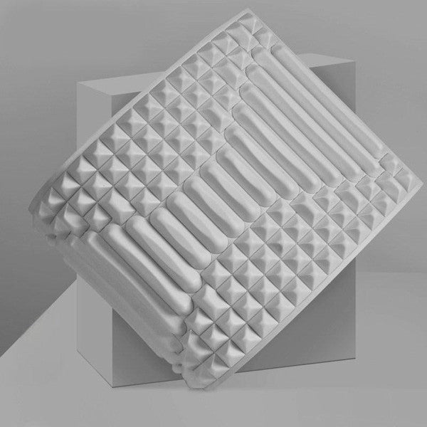 Foam Back Stretching Cushion with 26 Degree Angle and Raised Surface Nodes for Resting