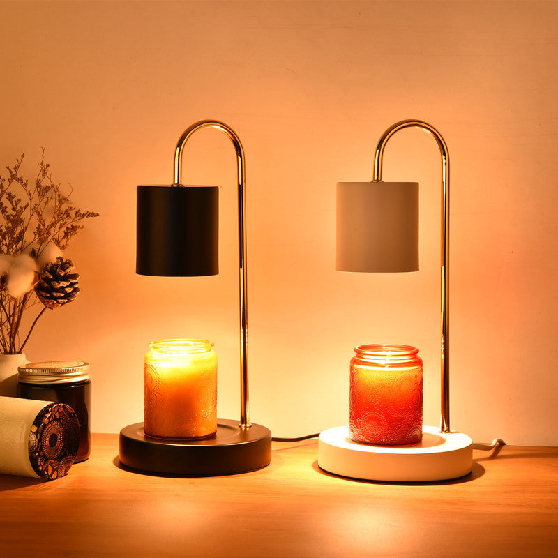 Curved Metal Table Lamp with Focused Arch and Concentrated Beam for Reading