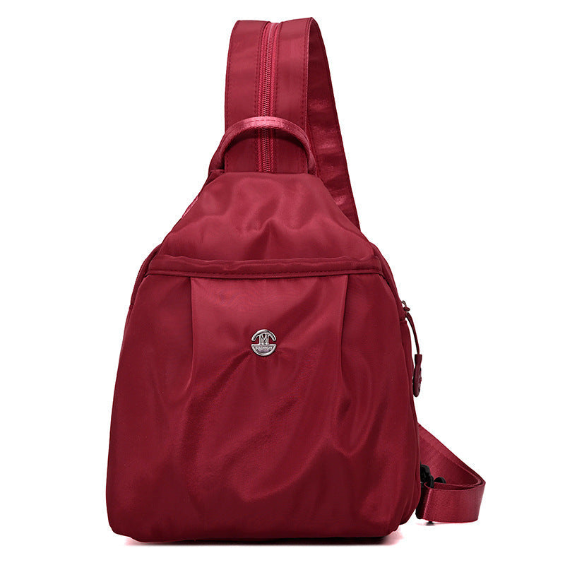 Crossbody Sling Backpack with Adjustable Strap and Multiple Compartments