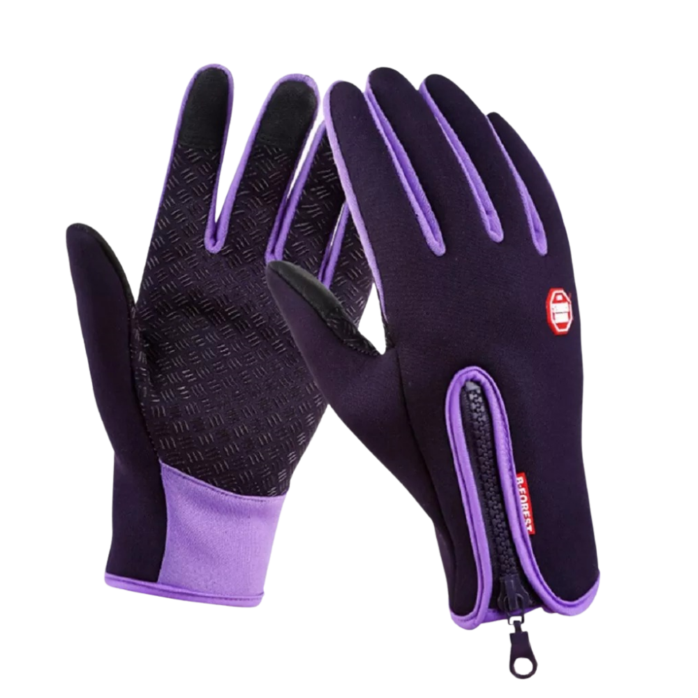 Thermal Gloves with Touchscreen Fingertips and Grip Palms for Cold Weather