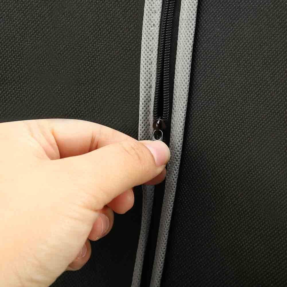 Garment Storage Covers 10-Pack with Transparent Window and Full-Length Zipper