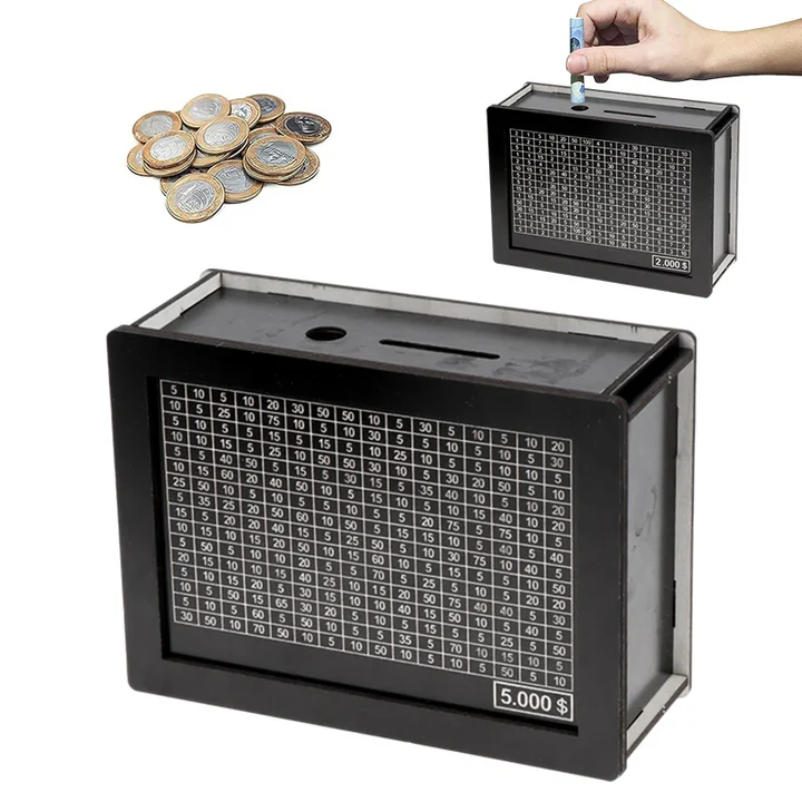 Wooden Piggy Bank for Adults