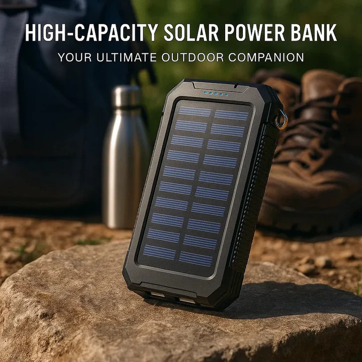 50,000mAh Solar Charger Waterproof Power Bank External