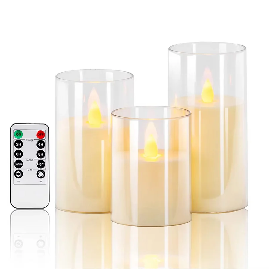 Realistic Flameless Candles with Remote
