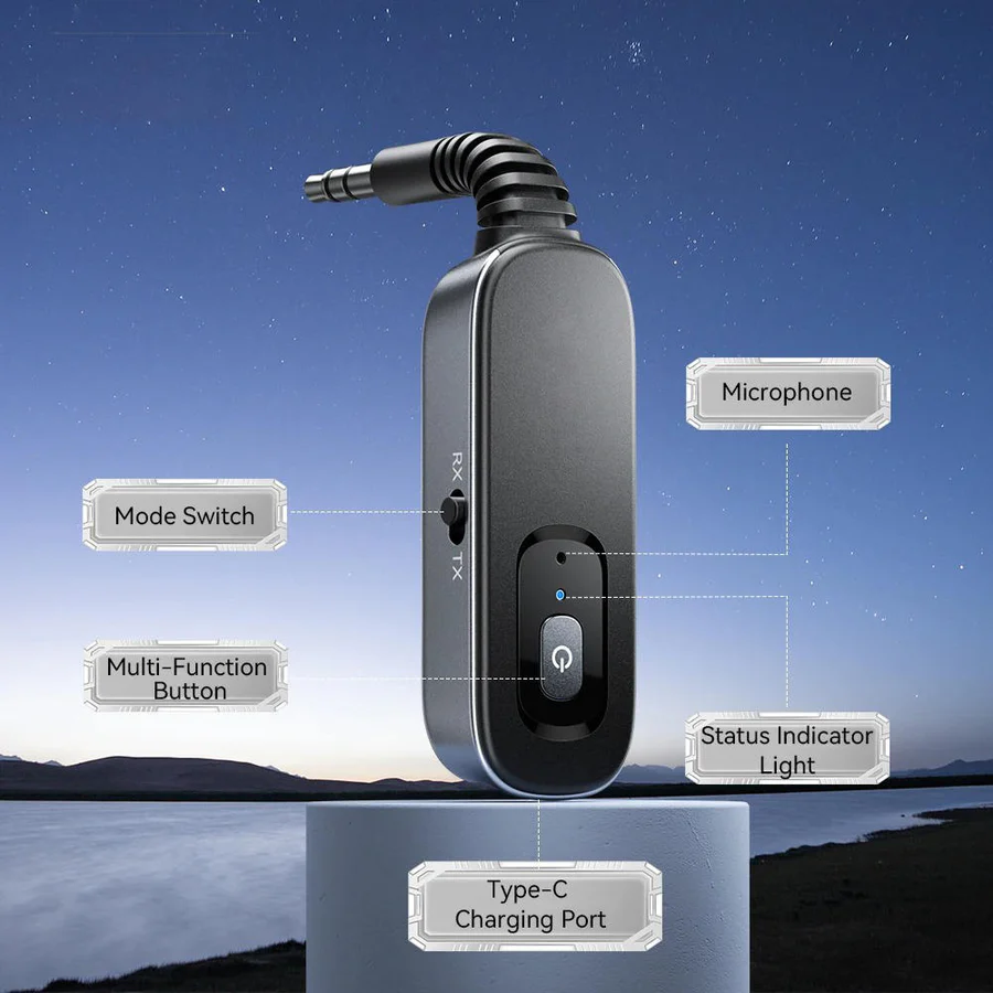 Bluetooth Wireless Adapter for PC TV and Car