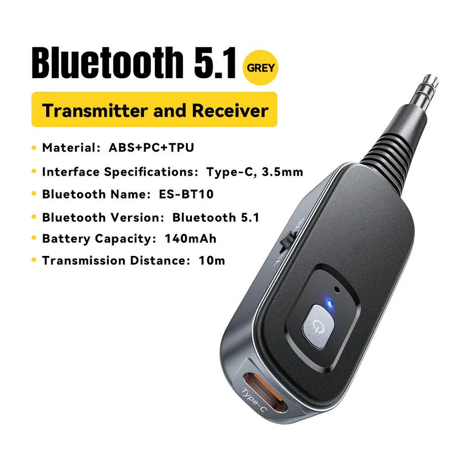 Bluetooth Wireless Adapter for PC TV and Car