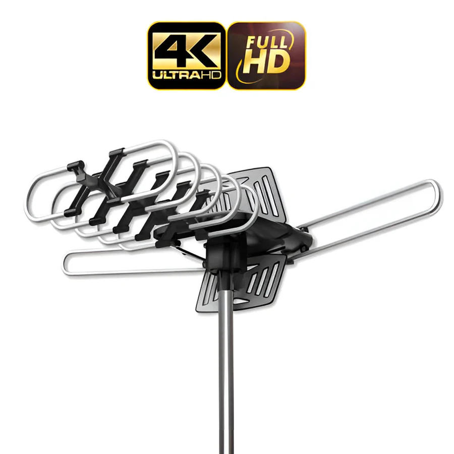 Outdoor HD TV Antenna with 360° Motor