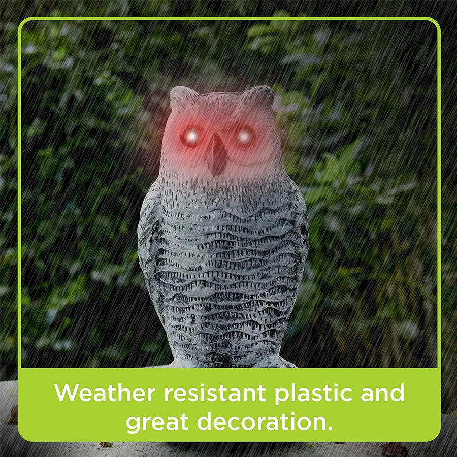 Realistic Owl Decoy Bird Repeller