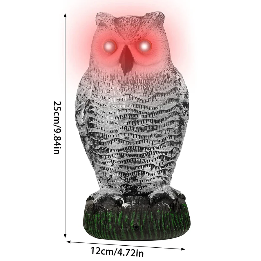 Realistic Owl Decoy Bird Repeller