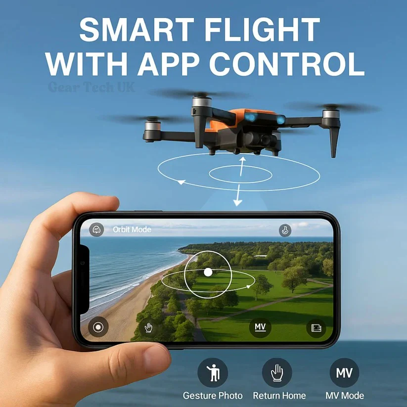 8K HD Pro Drone with Dual Camera, GPS, Brushless Motors