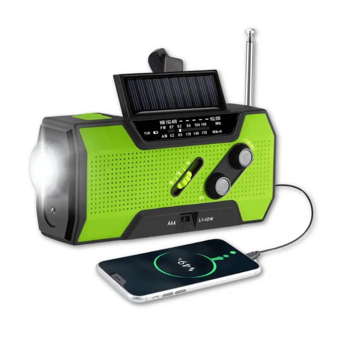 Multi Function Emergency Radio with Flashlight and Phone Charging