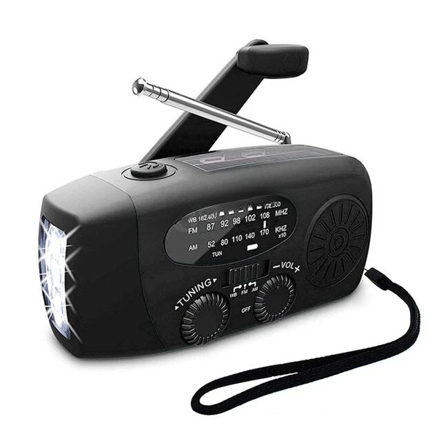All in One Emergency Radio with Solar Power and Power Bank
