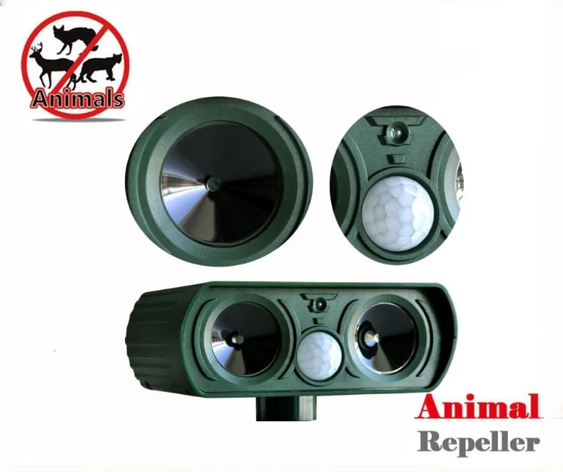 Solar Powered Ultrasonic Animal Repellent