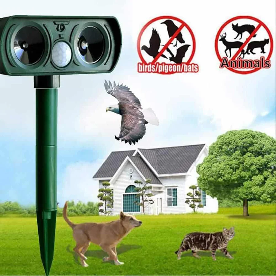 Solar Powered Ultrasonic Animal Repellent