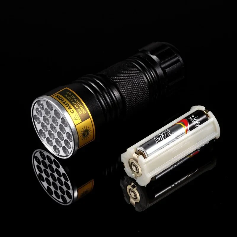 Compact UV Blacklight Flashlight for Inspection and Cleaning Checks