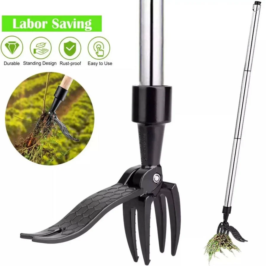 Stand Up Weed Puller Tool