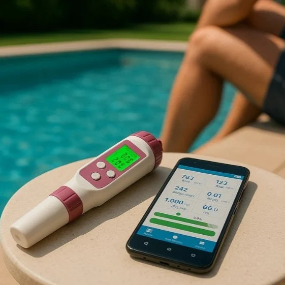 Digital Pool Tester PH and Chlorine Measuring Device for Easy Water Analysis