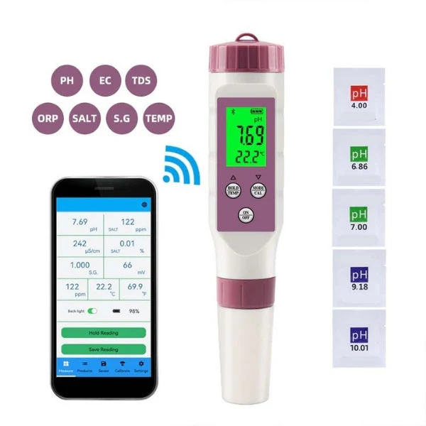 Digital Pool Tester PH and Chlorine Measuring Device for Easy Water Analysis