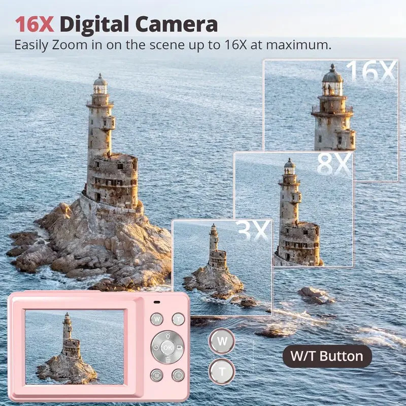 Compact Digital Camera with Retro Design