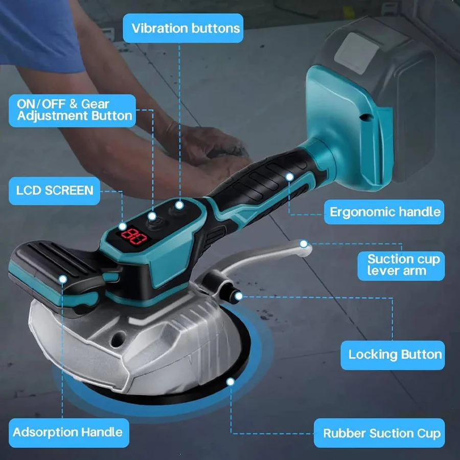 Tile Suction and Vibration Tool