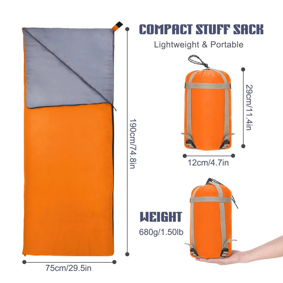 All Season Camping Sleeping Bag for Adults