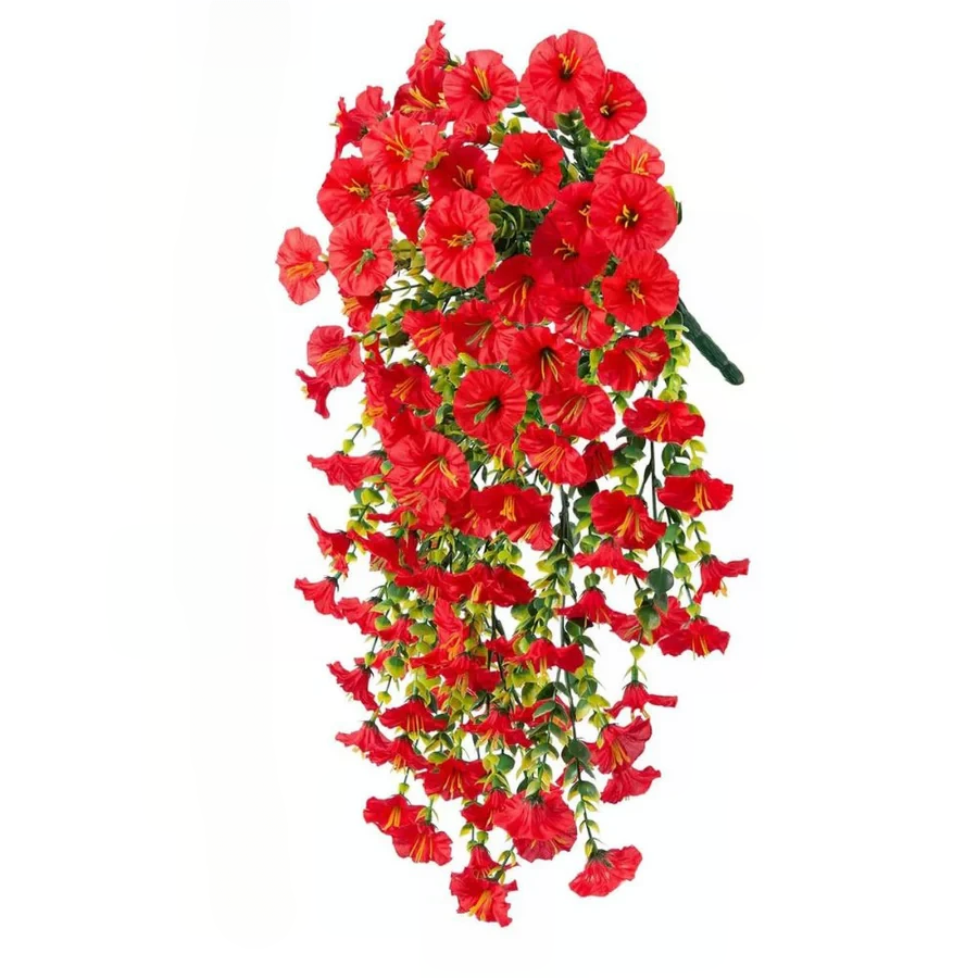 UV Resistant Artificial Morning Glory Flower Hanging Decor