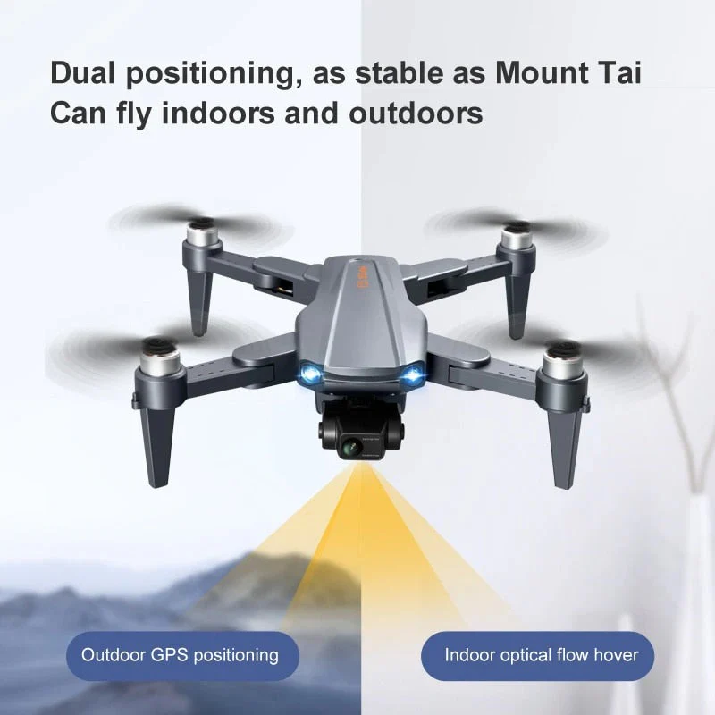 8K HD Pro Drone with Dual Camera, GPS, Brushless Motors