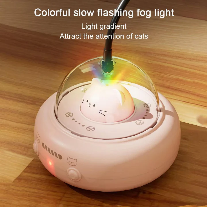 Smart Spaceship Cat Toy