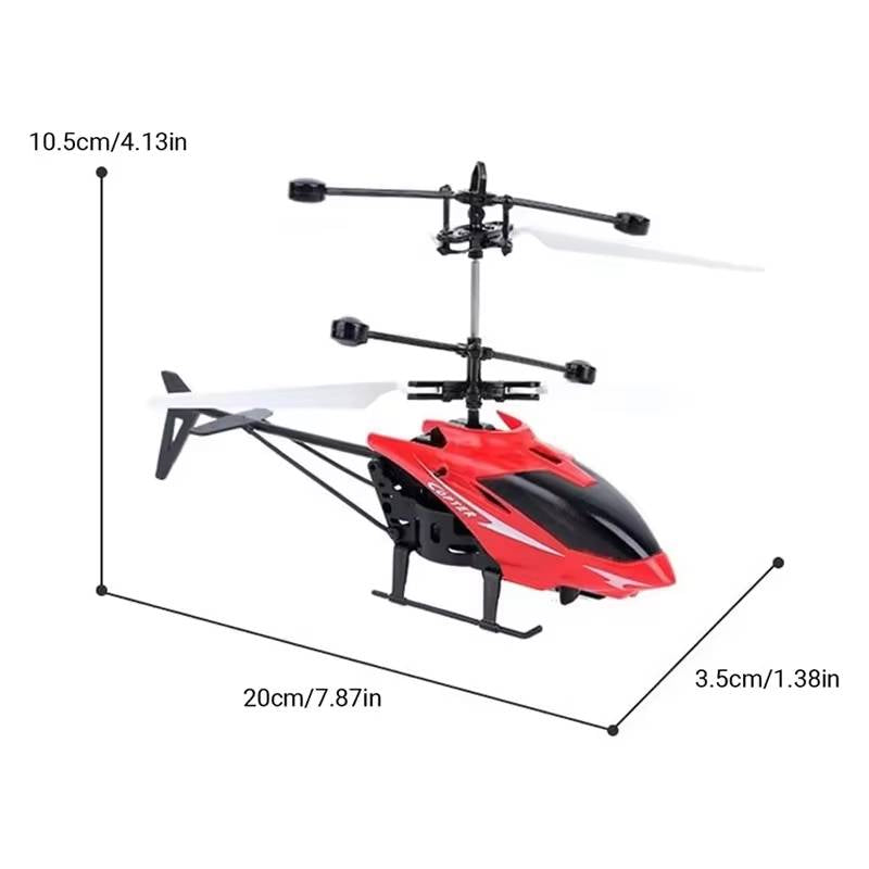 Beginner RC Helicopter with Hand Sensor Flight, Remote Control and Flexible Blades for Ages 6-12