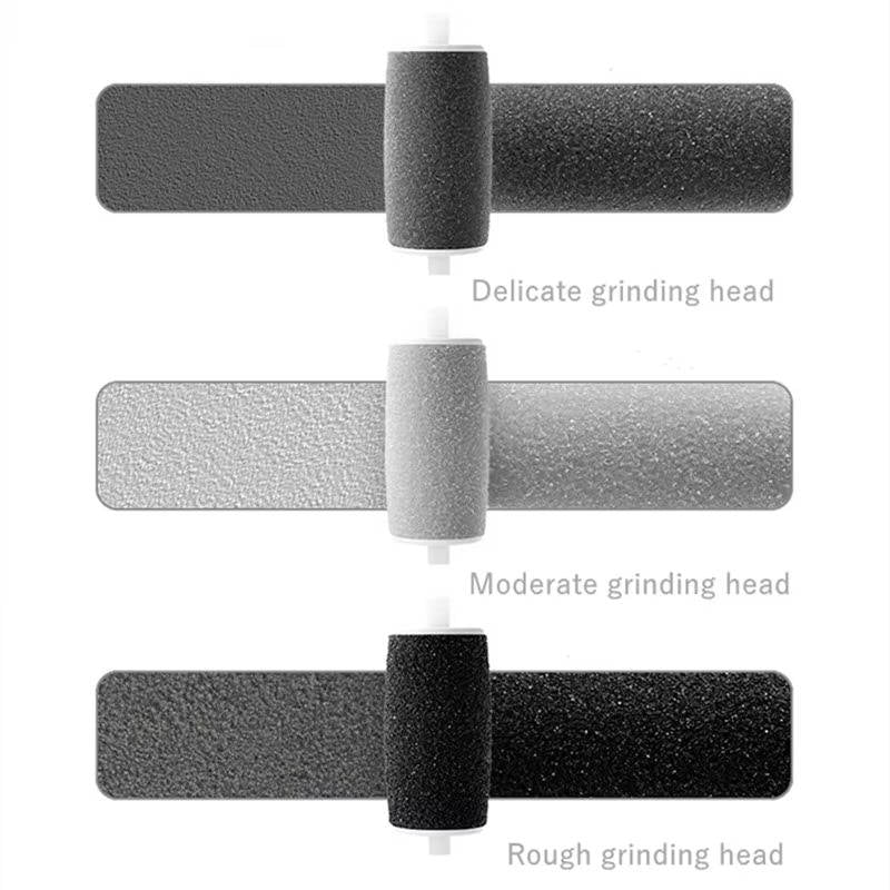 Professional Electric Foot Scrubber & Callus Remover, USB Rechargeable Foot File with 3 Grinding Heads, LED Light & Dual Speed