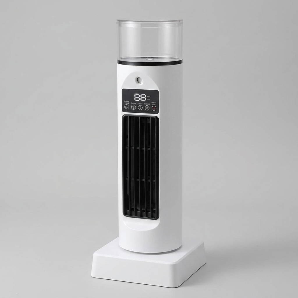 Tower Air Cooler with Remote Control and 6 Speed Settings, USB Powered