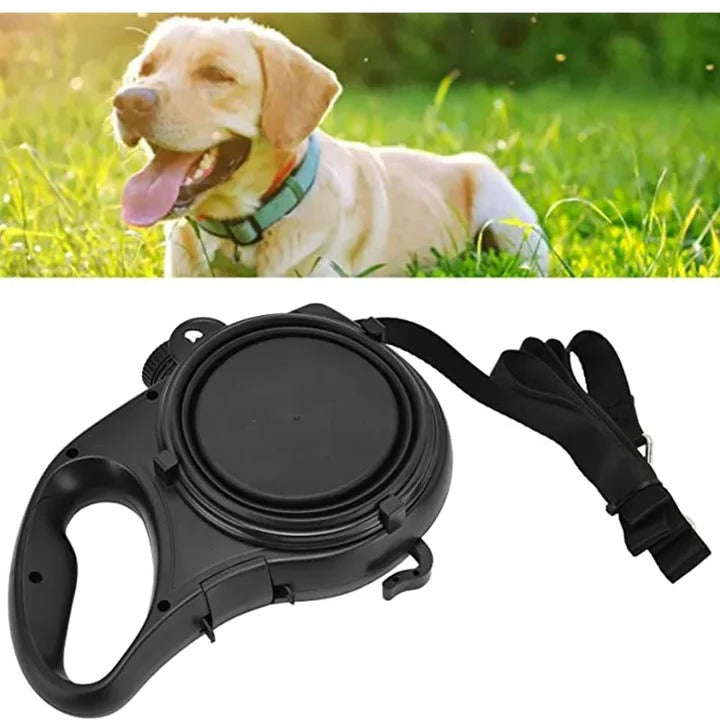 4-in-1 Multifunctional Dog Leash with Water Bottle & Bowl