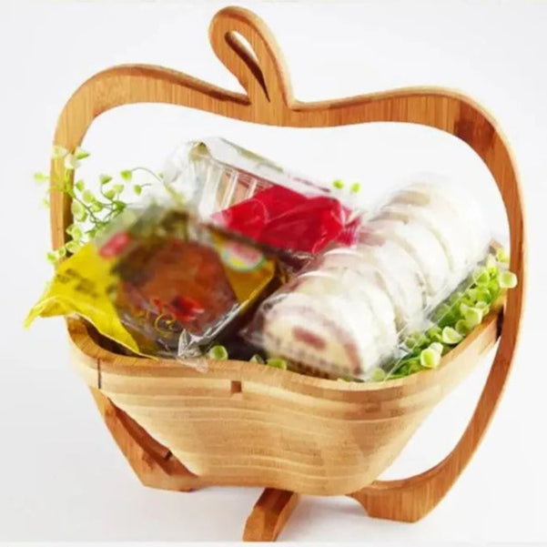 Bamboo Folding Fruit Basket and Cutting Board