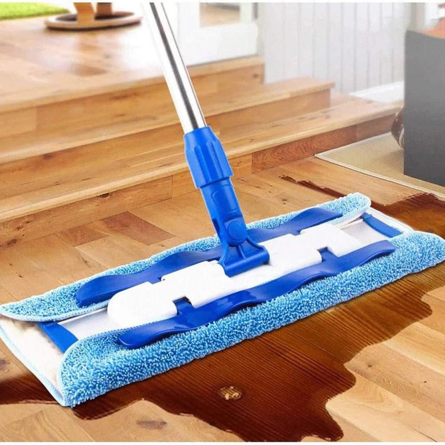 Flat Mope with Reusable Washable Mop Cloths