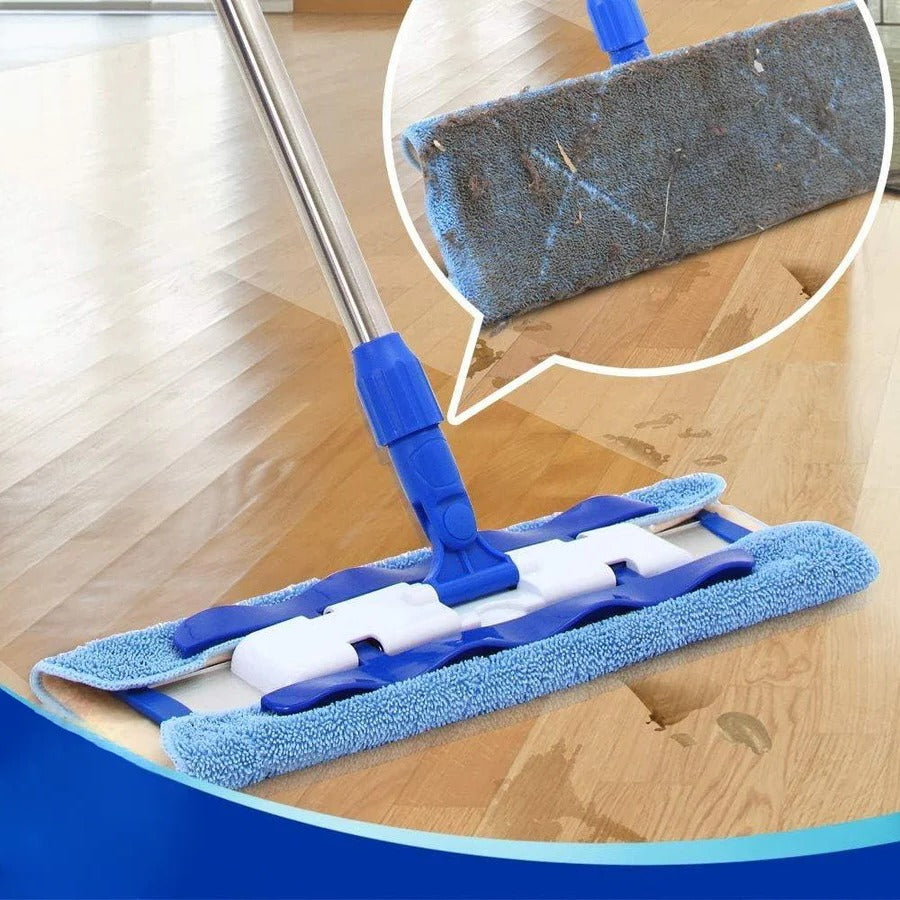 Flat Mope with Reusable Washable Mop Cloths