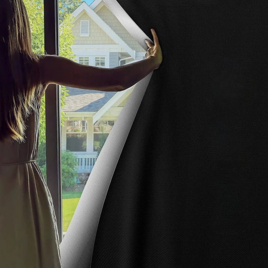 Adhesive Blackout Sun Blocking Window Cover Shade