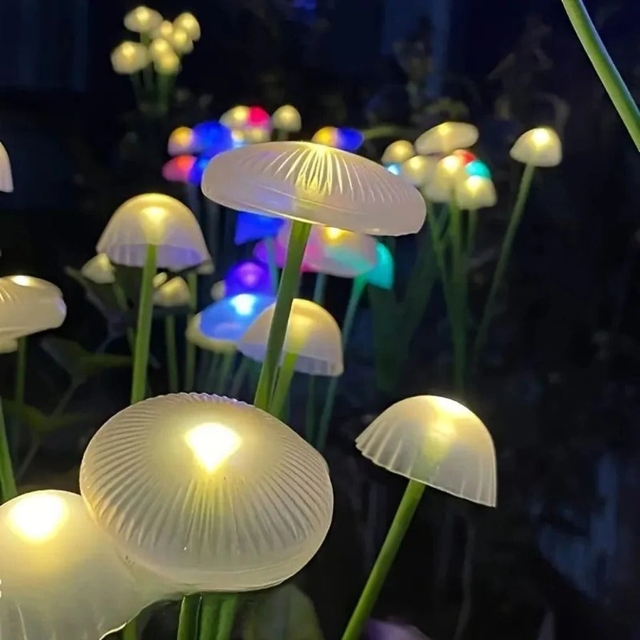 Solar Swaying Mushroom Garden Decor Lights
