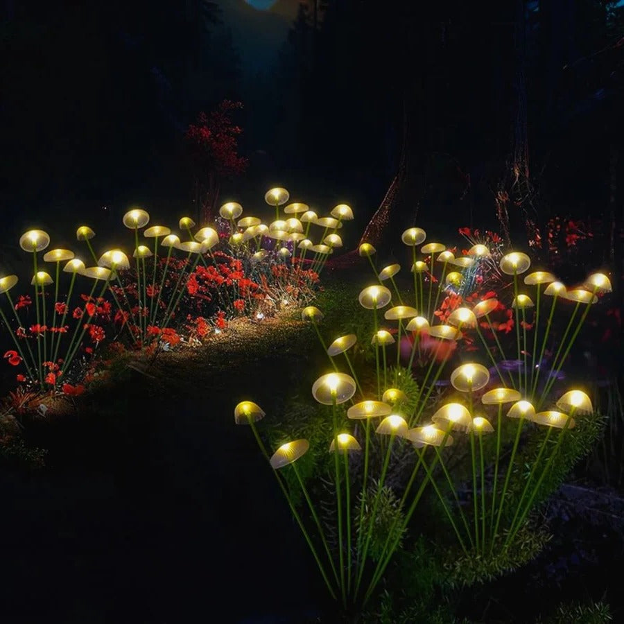 Solar Swaying Mushroom Garden Decor Lights