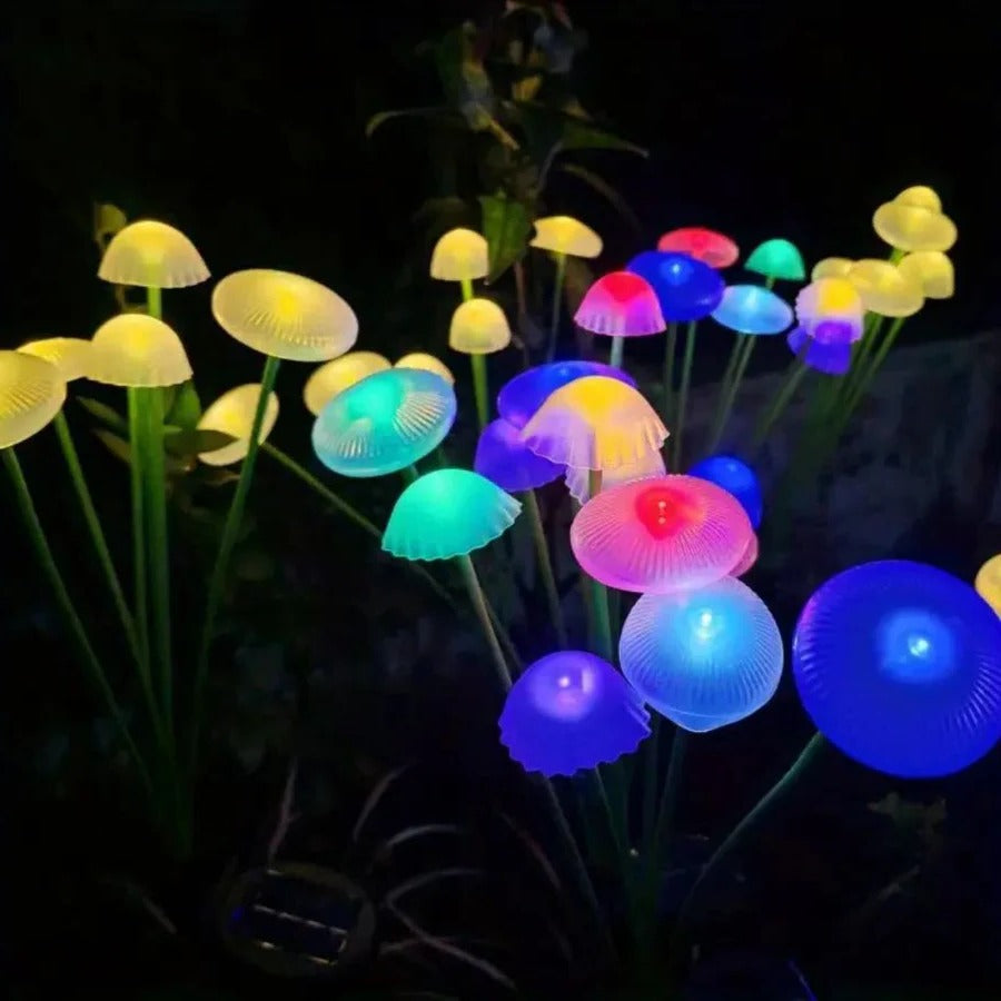 Solar Swaying Mushroom Garden Decor Lights