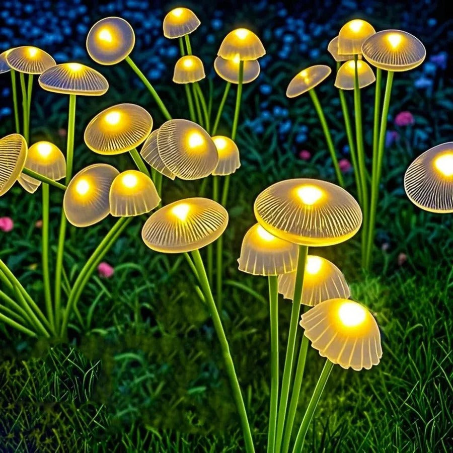 Solar Swaying Mushroom Garden Decor Lights
