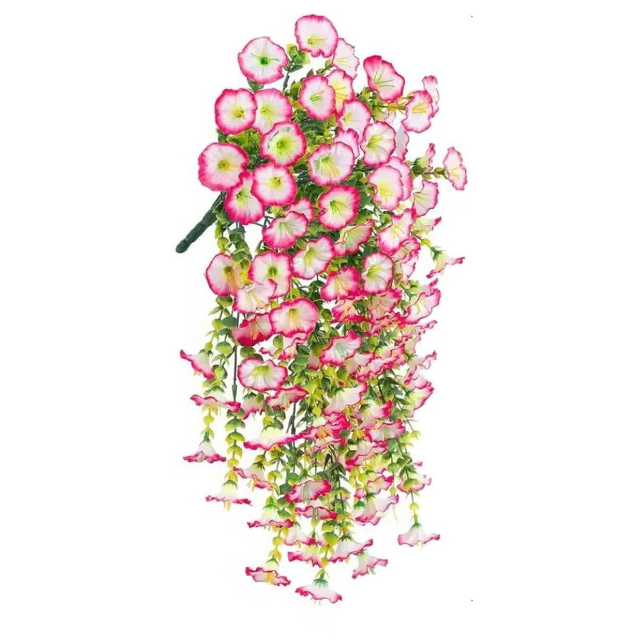 UV Resistant Artificial Morning Glory Flower Hanging Decor