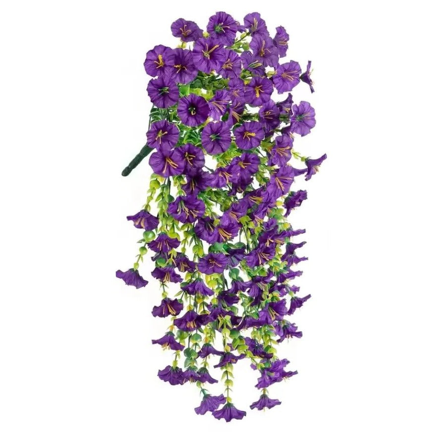 UV Resistant Artificial Morning Glory Flower Hanging Decor