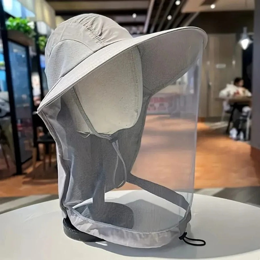 Breathable Sun and Mosquito Protection Wide Brim Hat