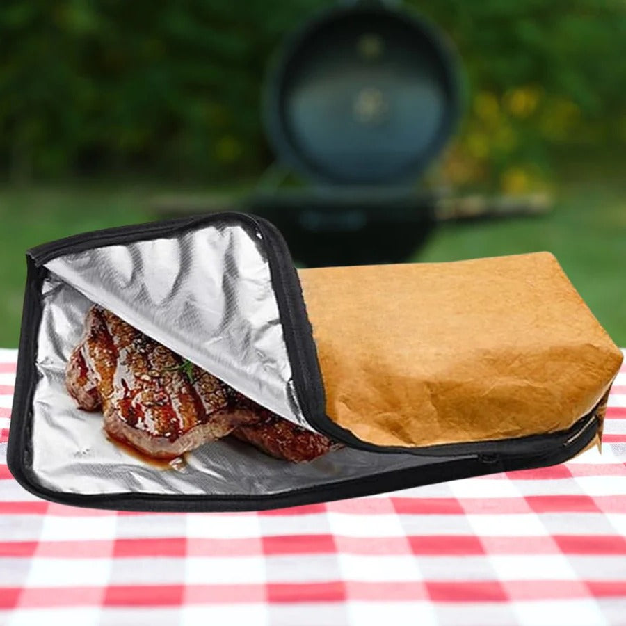 Insulated BBQ Meat Resting Blanket Bag with Handle