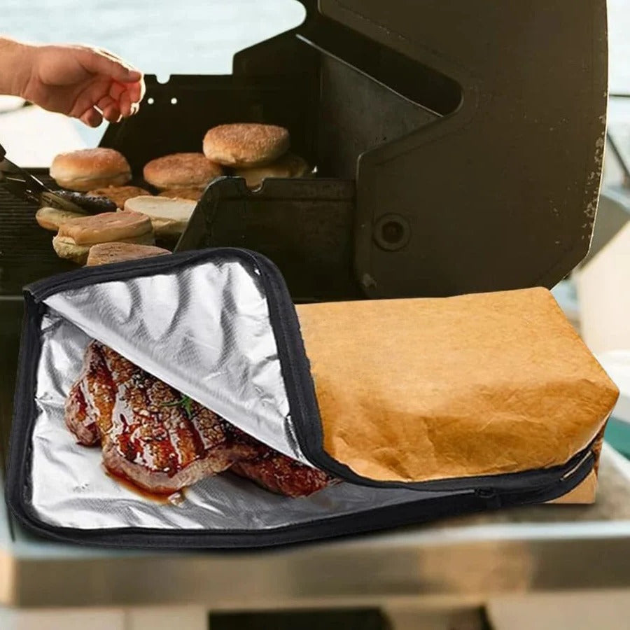 Insulated BBQ Meat Resting Blanket Bag with Handle
